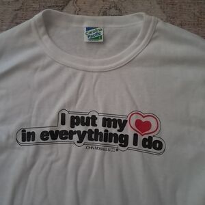 John Morrels & Co Vintage White Short Sleeve Tee